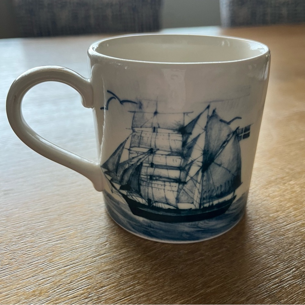 Rare Vintage Oxney Green Nautical Mug